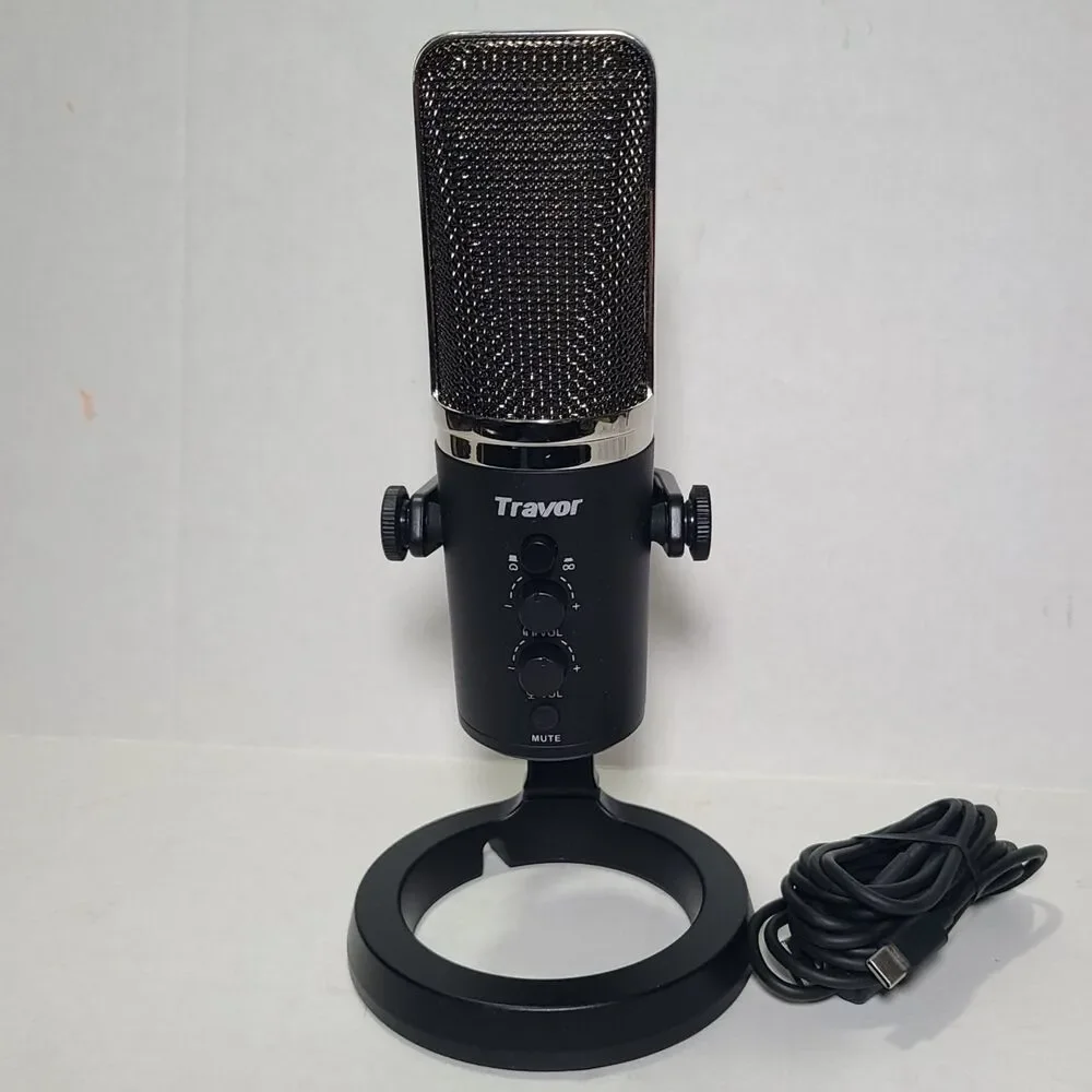 USB Microphone Travor Metal Condenser Professional Mic for Laptop MAC PC or...
